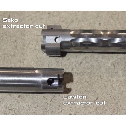 1 Piece Remington 700 Bolt - Lawton Type Extractor Cut (Right)