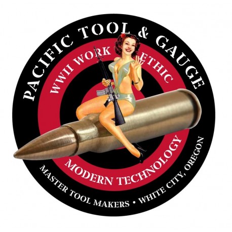 PTG Bomber Girl Logo Sticker